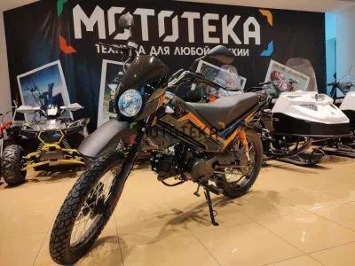 Мопед Мотомир TRICKLER 50 (110) чёрный/оранжевый