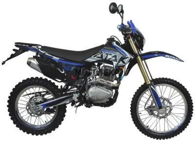 Мотоцикл кроссовый / эндуро ATAKI (Атаки) S003 300 (4T 175FMM) 21/18 (2024 г.) синий с ПТС