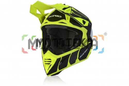 Шлем мото кроссовый Acerbis (Асербис) X-TRACK Black/Fluo-Yellow L