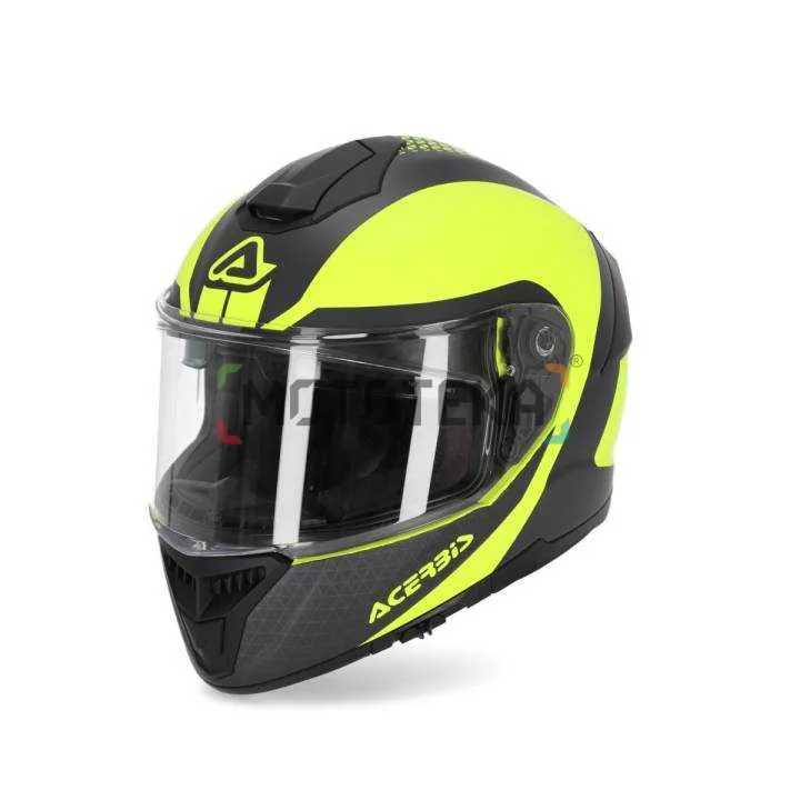 Шлем мото интеграл Acerbis (Асербис) KRAPON Fluo-Yellow/Black L