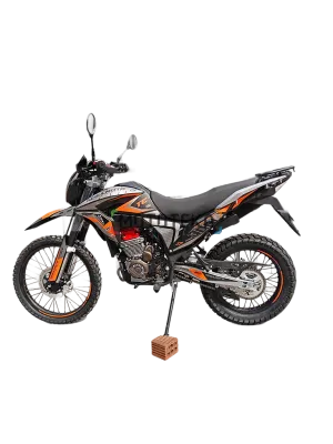 Мотоцикл кроссовый / эндуро Regulmoto (Регулмото) TE 4 valve oil чёрный/оранжевый с ПТС