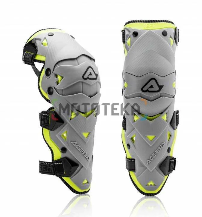 Наколенники шарнирные Acerbis (Асербис) IMPACT EVO 3.0 KNEE Grey/Yellow