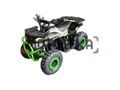 Электроквадроцикл детский Мотомир ORION 1000W чёрный/зелёный (машинокомплект)