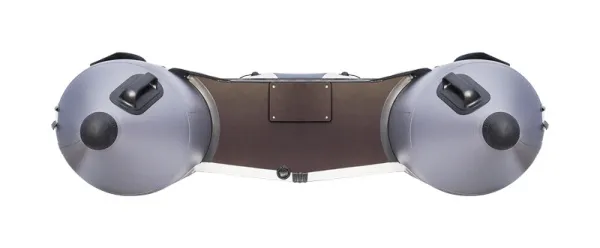 Лодка ПВХ Ривьера Компакт 3400 СК светло-серый/чёрный | Мототека