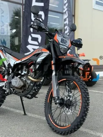 Мотоцикл кроссовый / эндуро Regulmoto (Регулмото) CR - X чёрный/оранжевый с ПТС - купить с доставкой, по выгодной цене в интернет-магазине Мототека