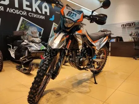 Мотоцикл кроссовый / эндуро Regulmoto (Регулмото) CR - X чёрный/оранжевый с ПТС - купить с доставкой, по выгодной цене в интернет-магазине Мототека