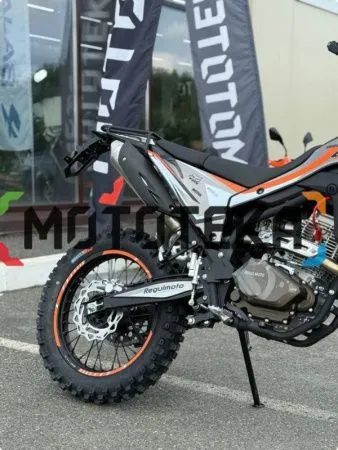 Мотоцикл кроссовый / эндуро Regulmoto (Регулмото) CR - X чёрный/оранжевый с ПТС - купить с доставкой, по выгодной цене в интернет-магазине Мототека