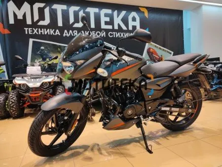 Мотоцикл дорожный BAJAJ (Баджадж) Pulsar 180 чёрный/оранжевый с ПТС - купить с доставкой, по выгодной цене в интернет-магазине Мототека