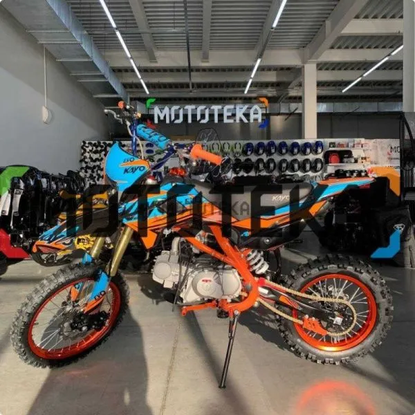 Питбайк KAYO (Кайо) EVOLUTION YX125EM 17/14 KRZ (механ. сцепл.. эл. стартер 2022 г.) | Мототека