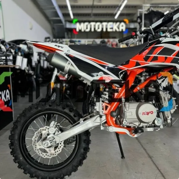 Питбайк KAYO (Кайо) BASIC K125EM 17/14 KRZ (механ. сцепл., эл. стартер 2024 г.) | Мототека