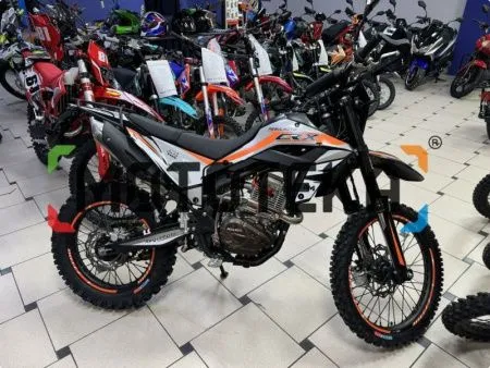 Мотоцикл кроссовый / эндуро Regulmoto (Регулмото) CR - X чёрный/оранжевый с ПТС - купить с доставкой, по выгодной цене в интернет-магазине Мототека