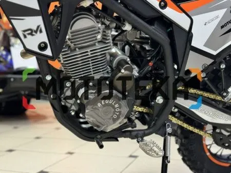 Мотоцикл кроссовый / эндуро Regulmoto (Регулмото) CR - X чёрный/оранжевый с ПТС - купить с доставкой, по выгодной цене в интернет-магазине Мототека