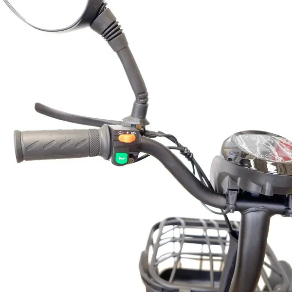 Электроскутер (мопед) GreenCamel (ГринКэмел) Тайфун 400 (400W 48V12Ah ) быстросъем чёрный | Мототека