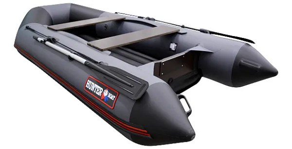 Лодка ПВХ Hunter (Хантер) 320 ЛКА зелёный в магазине Мототека по цене 52&nbsp;000 ₽
