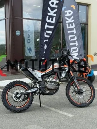 Мотоцикл кроссовый / эндуро Regulmoto (Регулмото) CR - X чёрный/оранжевый с ПТС - купить с доставкой, по выгодной цене в интернет-магазине Мототека