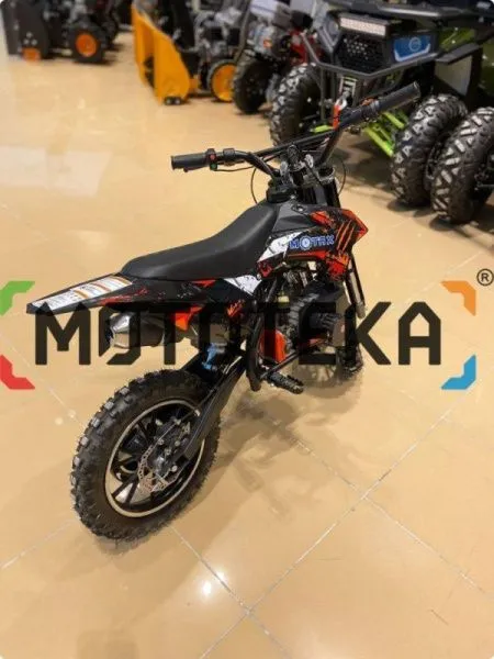 Мотоцикл кроссовый / эндуро Motax (Мотакс) Мини - кросс 50 ES (эл./ст.) чёрный/красный для детей | Мототека