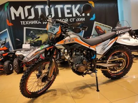 Мотоцикл кроссовый / эндуро Regulmoto (Регулмото) CR - X чёрный/оранжевый с ПТС - купить с доставкой, по выгодной цене в интернет-магазине Мототека