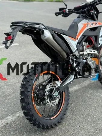 Мотоцикл кроссовый / эндуро Regulmoto (Регулмото) CR - X чёрный/оранжевый с ПТС - купить с доставкой, по выгодной цене в интернет-магазине Мототека