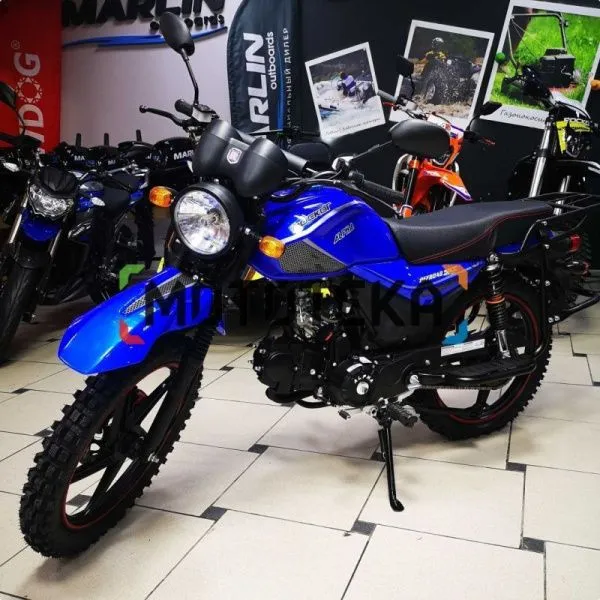 Мопед ROCKOT (Рокот) ALPHA OFFROAD M - 12 49.9 (125) синий глянцевый | Мототека