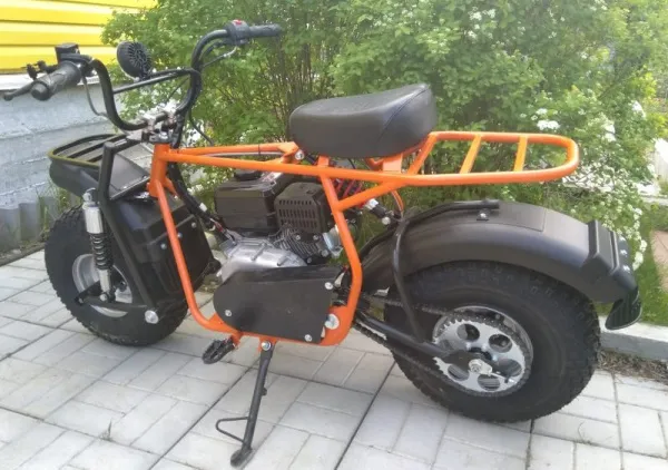 Мотоцикл внедорожный СКАУТ САФАРИ 3L - 8+ BIGFOOT (фара, перед. и зад. подвеска, KP230 - 8 л.с., руч.старт, диск торм) | Мототека