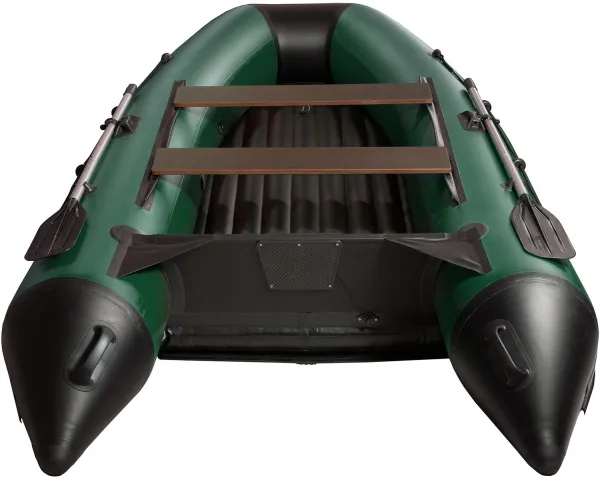 Лодка ПВХ SMarine (Смарин) AIR Standard - 380 (зелёный/чёрный) | Мототека