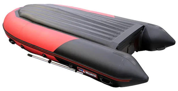 Лодка ПВХ Hunter (Хантер) 350 ПРО красный/чёрный | Мототека