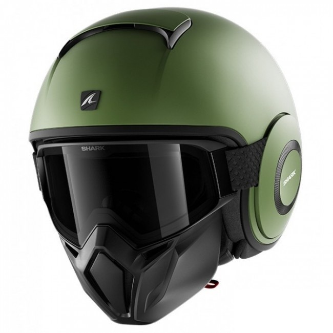 Шлем мото интеграл Shark (Шарк) STREET DRAK BLANK MAT Black XS