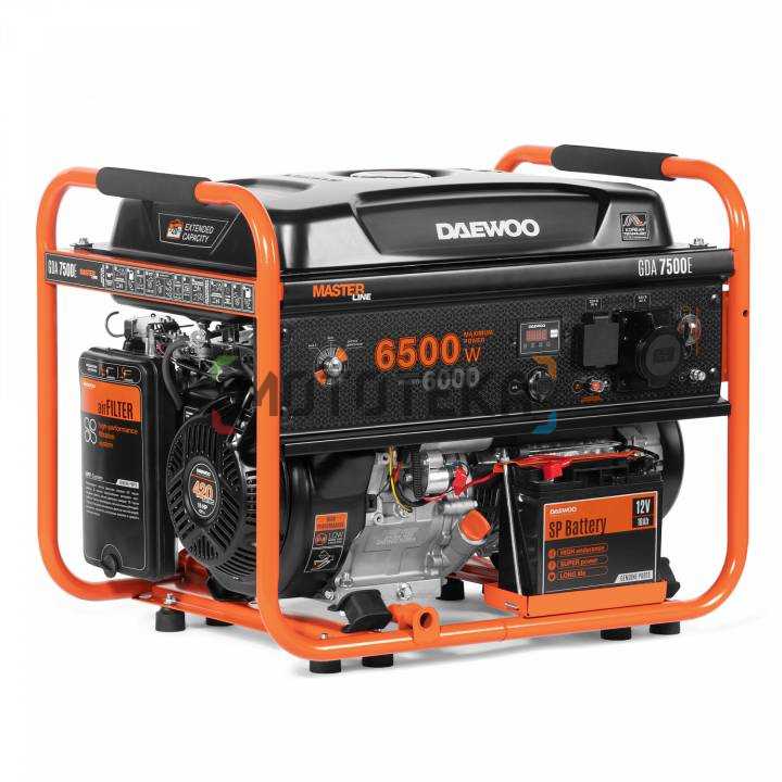 Электрогенератор бензиновый Daewoo (Дэу) GDA 7500E
