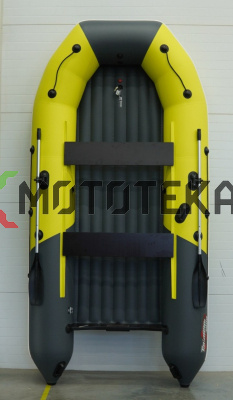 Лодка ПВХ Таймень NX 3800 НДНД PRO MAX жёлтый/графит