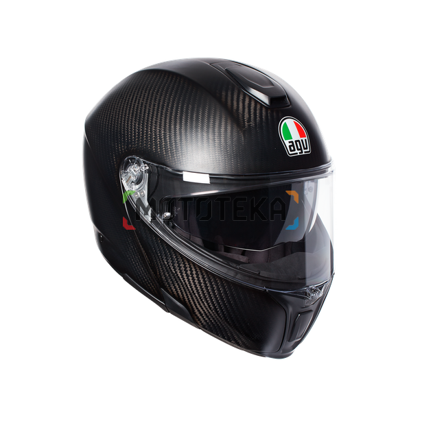 Шлем мото модуляр AGV (АГВ) SPORTMODULAR MONO Matt Carbon XS