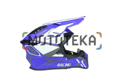 Шлем мото кроссовый Helmet TQ 602 фиолетовый/белый XL