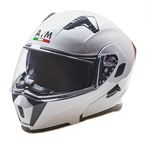 Шлем мото модуляр AiM (Аим) JK906 White Glossy M