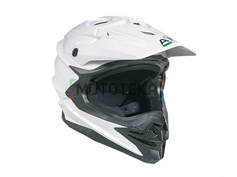 Шлем мото кроссовый AiM (Аим) JK803 White Glossy M