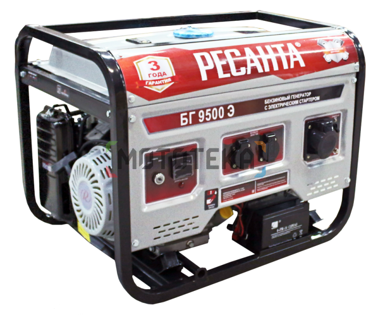 Электрогенератор бензиновый Ресанта БГ 9500 Э
