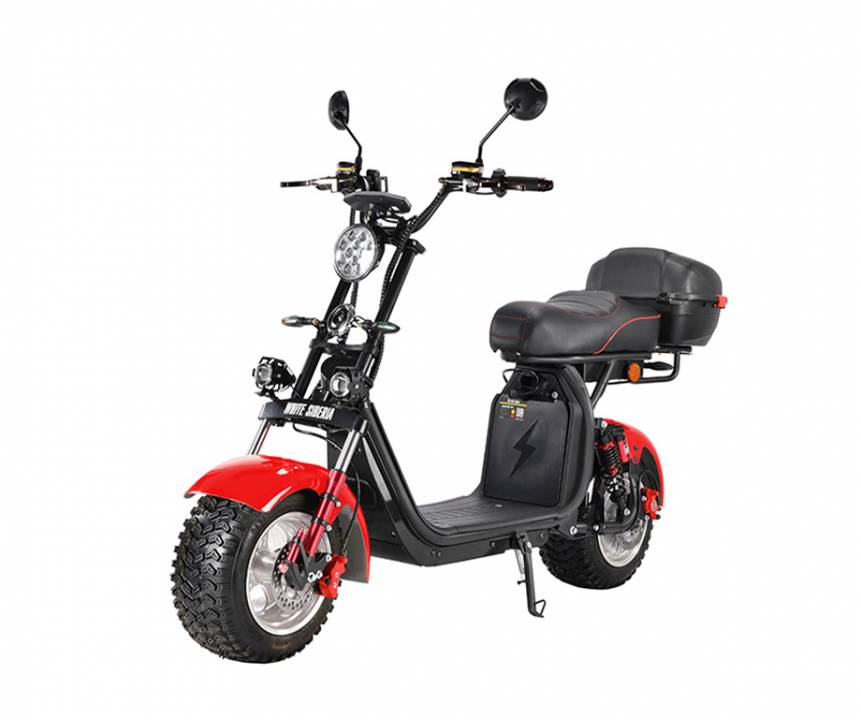 Электроскутер White Siberia (Белая Сибирь) PRO 2500W RED