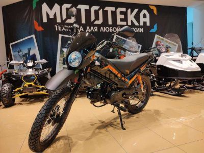 Мопед Мотомир TRICKLER 50 (110) чёрный/оранжевый