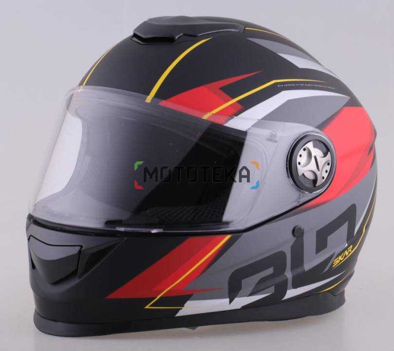 Шлем мото интеграл RACER (Рейсер) BLD-M62 (XXL) черный/красный