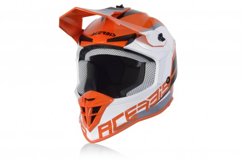 Шлем мото кроссовый Acerbis (Асербис) LINEAR Orange/White L