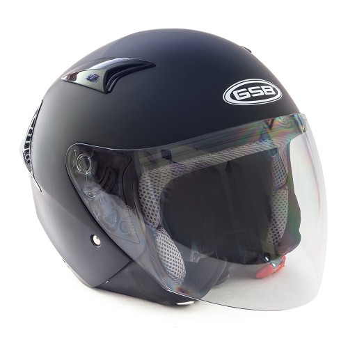 Шлем мото открытый GSB G - 240 BLACK MATT