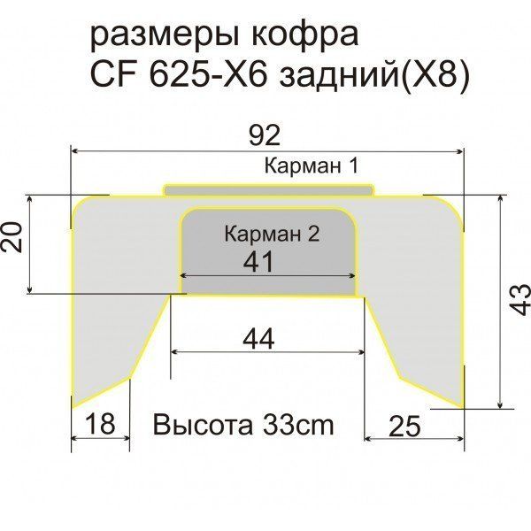 Кофр Baseg (Басег) для квадроцикла CF 625 - X6 | Мототека