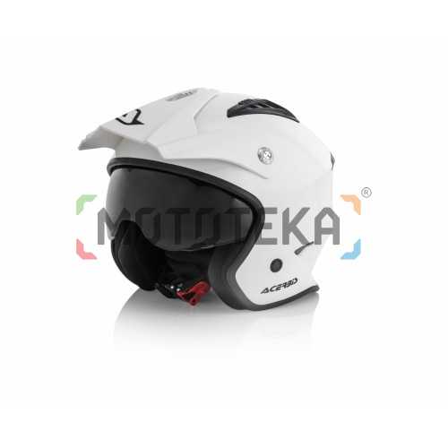 Шлем мото открытый Acerbis (Асербис) JET ARIA White Glossy XS