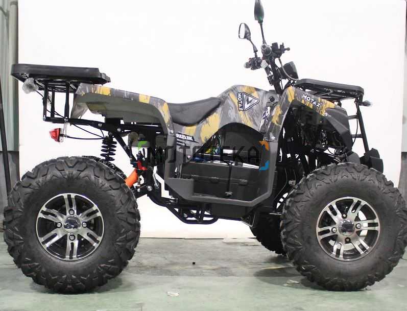 Электроквадроцикл Motax (Мотакс) Grizlik E3000 R зелёный камуфляж (машинокомплект)