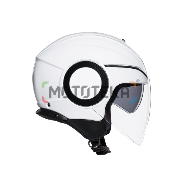 Шлем мото открытый AGV (АГВ) ORBYT MONO Pearl White S