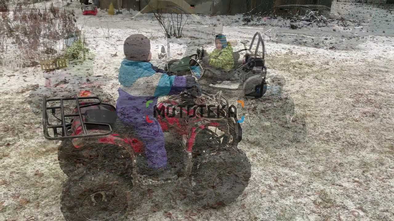 Электроквадроцикл детский GreenCamel (ГринКэмел) Атакама T120 (48V 800W R8 Цепной привод) Армейский-желтый (машинокомплект)