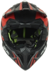 Шлем мото кроссовый Helmet TQ 602 чёрный/красный XL | Мототека