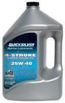 Масло четырёхтактное Quicksilver (Квиксильвер) для стационаров минеральное 25W-40 (4л)