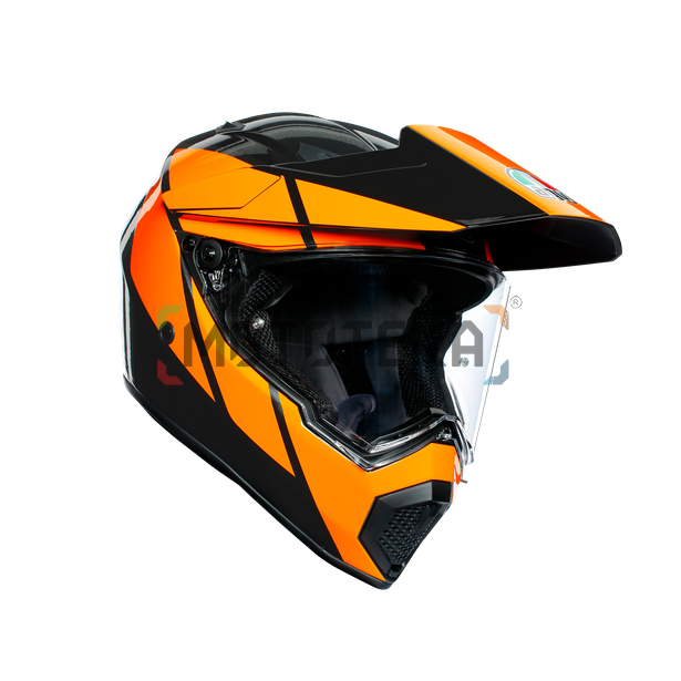 Шлем мото кроссовый AGV (АГВ) AX-9 MULTI Trail Gunmetal/Orange S