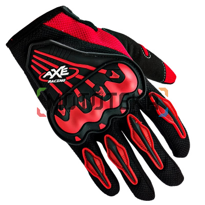 Мотоперчатки Axe (Акс) Racing AX07 Красный XXL