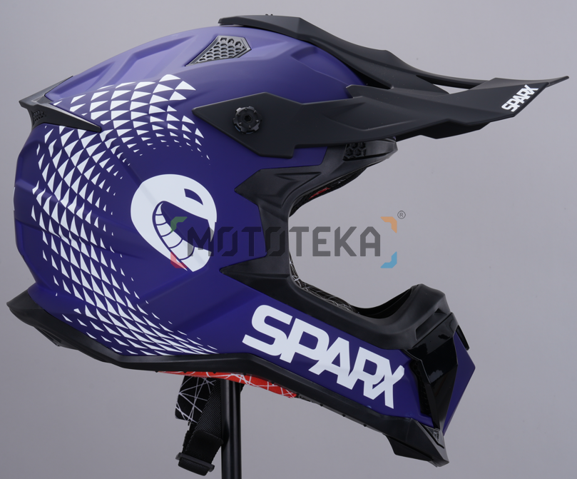 Шлем мото эндуро Sparx (Спаркс) Raptor (JH-601) синий/чёрный 2XL