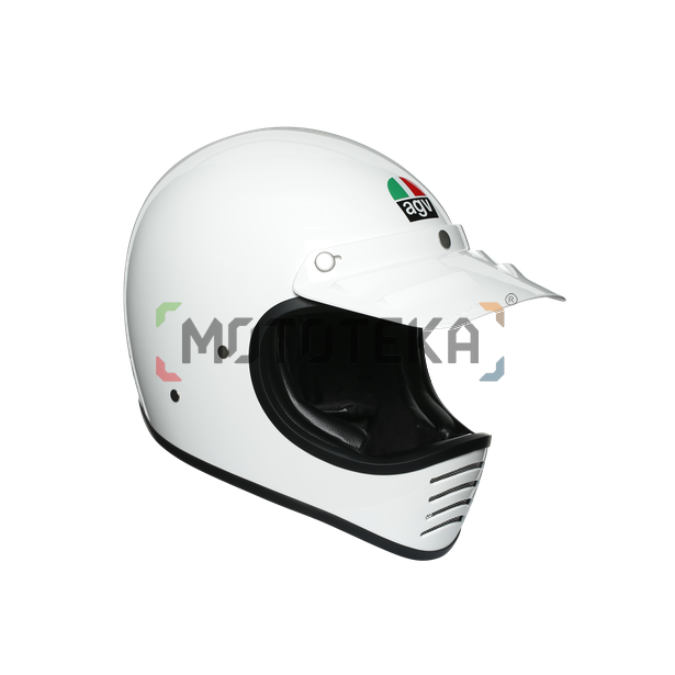 Шлем мото открытый AGV (АГВ) X101 MONO White M